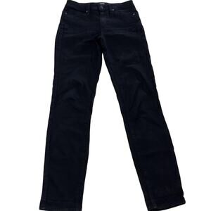 Paige‎ Jeans Womens 25 Black Shadow Hoxton Ankle Skinny Denim Stretch Made USA
